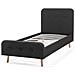 Letto Singolo In Tessuto Grigio 90x200cm - Rennes - Foto miniatura 14