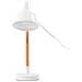 Lampada Da Tavolo Regolabile In Legno In Color Bianco Aldan - Foto miniatura 10