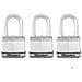 3 Pz Lucchetti Excell In Acciaio 52 Mm M5eurtrilf - Foto miniatura 3