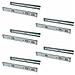 3051205 Guida Binario Con Cuscinetti A Sfere Ad Estrazione Totale E Chiusura Ammortizzata, Zincato, L L 400mm, Set Di 5 - Foto miniatura 1