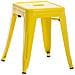 Panchetto Multiuso Armin in Metallo I Sgabello Industriale Impilabile I Sgabello Fisso Urban da Cucina Alt. 46 CM I Carico Max 200 kg Giallo - Foto miniatura 1