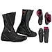 Stivale Moto Impermeabile Gran Turismo Sportivo Pelle Nero 46 - Foto miniatura 1