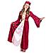 Dama Rinascimento Costume Bambina, Rosso, 4-6 Anni, 82142 - Foto miniatura 1