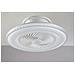 Plafoniera Led Dimmerabile Con Ventilatore, Wifi Smart, Controllo Vocale, Effetto Bianco Cielo Stellato Bordo Diamante, - Foto miniatura 1