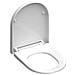 Tavoletta WC in Duroplast WHITE Forma a D - Foto miniatura 2