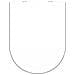Tavoletta WC in Duroplast WHITE Forma a D - Foto miniatura 1