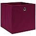 Contenitori 10 pz in Tessuto non Tessuto 28x28x28cm Rosso Scuro - Foto miniatura 2