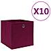 Contenitori 10 pz in Tessuto non Tessuto 28x28x28cm Rosso Scuro - Foto miniatura 1