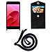 Catena Di Telefoni Cellulari Compatibile Con Asus Zenfone 4 Selfie Pro In Blu Notte - Coperchio Protettivo In Silicone Con Anelli D'argento, Cinturino In Corda E Custodia Staccabile - Foto miniatura 7