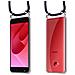 Catena Di Telefoni Cellulari Compatibile Con Asus Zenfone 4 Selfie Pro In Blu Notte - Coperchio Protettivo In Silicone Con Anelli D'argento, Cinturino In Corda E Custodia Staccabile - Foto miniatura 8