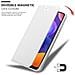 Custodia Compatibile Con Samsung Galaxy A31 In Classy Argento - Coperchio Protettiva Con Chiusura Magnetica, Funzione Stand E Tasca Per Le Carte - Foto miniatura 7