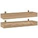 Mensole Da Parete 2 Pz 60x15x6 Cm In Legno Massello Di Teak - Foto miniatura 2