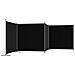 Divisorio A 4 Pannelli Nero 698x180 Cm In Tessuto - Foto miniatura 8