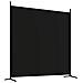 Divisorio A 4 Pannelli Nero 698x180 Cm In Tessuto - Foto miniatura 9