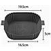 Confezione Da 2 Pentole In Silicone Per Friggitrice Ad Aria Con Guanti Grey - Foto miniatura 3