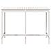 Tavolo Da Giardino Bianco 159,5x82,5x110 Cm Legno Massello Pino - Foto miniatura 3