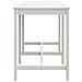 Tavolo Da Giardino Bianco 159,5x82,5x110 Cm Legno Massello Pino - Foto miniatura 5