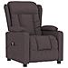 Poltrona Elettrica Reclinabile Marrone Scuro In Tessuto - Foto miniatura 3