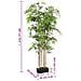 Albero Bambù Artificiale 1605 Foglie 180 Cm Verde - Foto miniatura 8