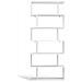 Libreria Design Moderna Scaffale 6 Ripiani 190x80x24cm Casa Ufficio Bianco - Foto miniatura 2