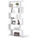 Libreria Design Moderna Scaffale 6 Ripiani 190x80x24cm Casa Ufficio Bianco - Foto miniatura 1