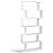 Libreria Design Moderna Scaffale 6 Ripiani 190x80x24cm Casa Ufficio Bianco - Foto miniatura 5