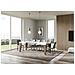 Tavolo Allungabile 90x130/234 Cm Naxy Mix Piano Bianco Frassino - Gambe Noce - Bianco Frassino /noce - Foto miniatura 3