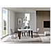 Tavolo Allungabile 90x130/234 Cm Naxy Mix Piano Bianco Frassino - Gambe Noce - Bianco Frassino /noce - Foto miniatura 4
