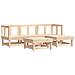 Set Salotto Da Giardino 5 Pz In Legno Massello Di Pino - Foto miniatura 2