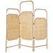 Paravento 3 Pannelli Rattan Naturale 166 X 180 Cm Carpi - Foto miniatura 3