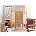 Paravento 3 Pannelli Rattan Naturale 166 X 180 Cm Carpi - Foto miniatura 1