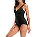 Costume Da Bagno Donna Nero A Vita Alta Taglia L - Foto miniatura 3