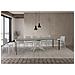 Consolle allungabile 90x40/300 cm Krack Evolution cemento telaio bianco - Foto miniatura 4