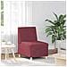 Divano Sedia Rosso Vino 55 cm in Tessuto - Foto miniatura 1