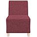 Divano Sedia Rosso Vino 55 cm in Tessuto - Foto miniatura 5