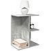 Comodini 2 Pz Grigio Cemento 46,5x29x61 Cm In Legno Multistrato - Foto miniatura 1