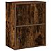 Libreria Rovere Fumo 40x24x52 Cm In Legno Multistrato - Foto miniatura 2