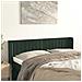 Testiera Ad Orecchio Verde Scuro 147x16x78/88 Cm In Velluto - Foto miniatura 1