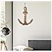 Decorazione In Metallo E Legno Ancora - Marrone - Legno - 39x7x46 Cm - Foto miniatura 5