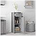 Lusso Casadino -  Armadietto Bagno Grigio Sonoma 32x34x90 Cm In Legno Multistrato - Foto miniatura 2