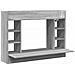 Lusso Casadino -  Scrivania A Parete Grigio Sonoma 105x48x75cm Legno Multistrato - Foto miniatura 1