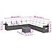 Set Divani da Giardino 10pz con Cuscini in Polyrattan Nero - Foto miniatura 9