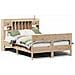Letto Libreria senza Materasso 140x200 cm in Legno di Pino - Foto miniatura 1