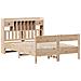 Letto Libreria senza Materasso 140x200 cm in Legno di Pino - Foto miniatura 3