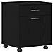 Mobiletto Rolling in Rovere Nero 45x38x54 cm in Legno Ingegnerizzato - Foto miniatura 1