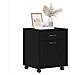 Mobiletto Rolling in Rovere Nero 45x38x54 cm in Legno Ingegnerizzato - Foto miniatura 3