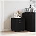 Mobiletto Rolling in Rovere Nero 45x38x54 cm in Legno Ingegnerizzato - Foto miniatura 4