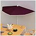 Ombrellone Semicircolare Da Giardino Con Palo 180x90 Cm Bordò - Foto miniatura 8