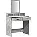 Tavolo da Trucco con Cassetti Grigio Cemento 79x41x140 cm - Foto miniatura 5