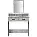 Tavolo da Trucco con Cassetti Grigio Cemento 79x41x140 cm - Foto miniatura 6